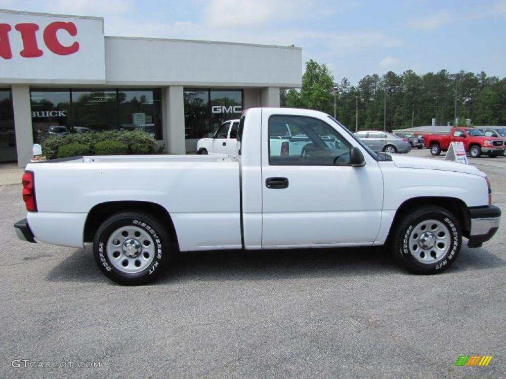 2006 Silverado 1500 Work Truck Regular Cab - Summit White / Dark Charcoal photo #8