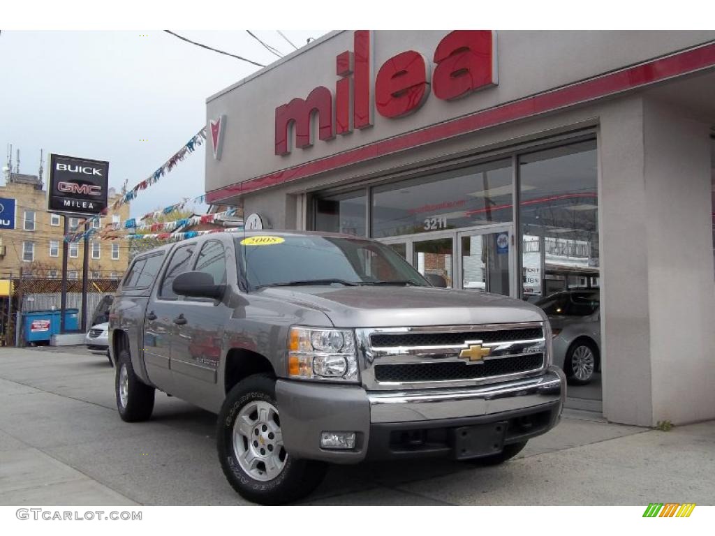 2008 Silverado 1500 LT Crew Cab 4x4 - Graystone Metallic / Ebony photo #1