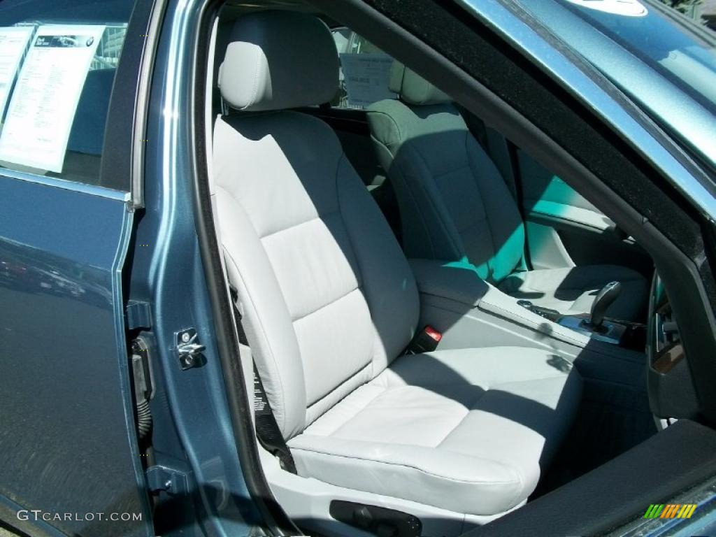 2009 5 Series 528i Sedan - Neptune Blue Metallic / Grey Dakota Leather photo #30