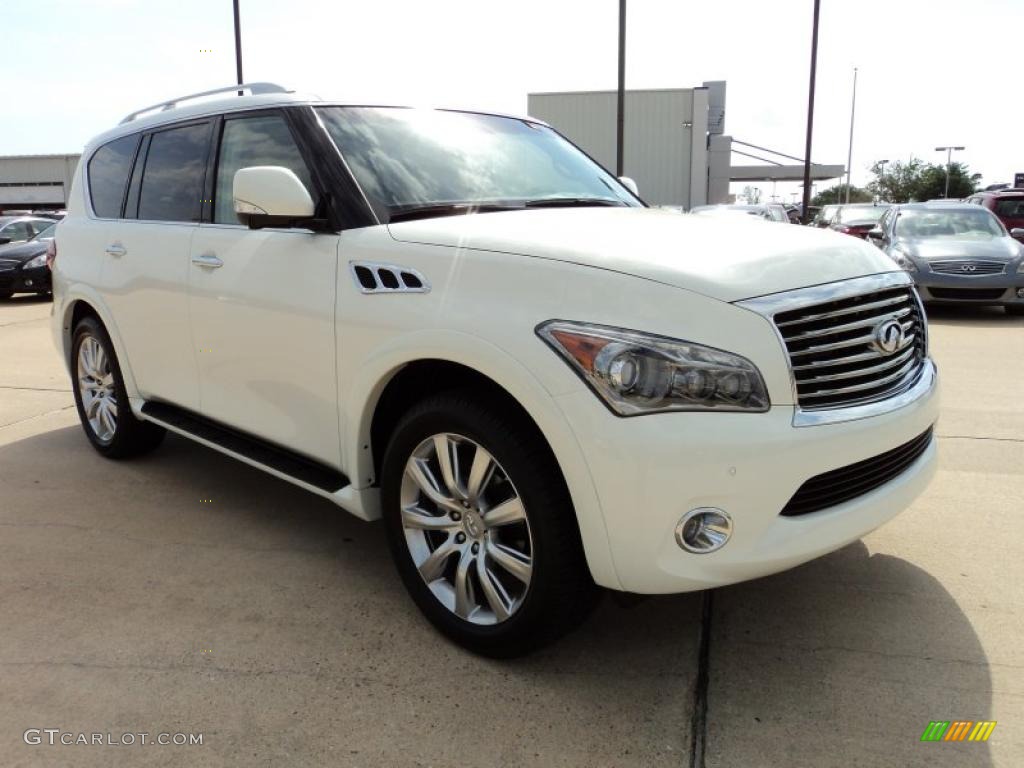 Moonlight White 2011 Infiniti QX 56 Exterior Photo #48397377