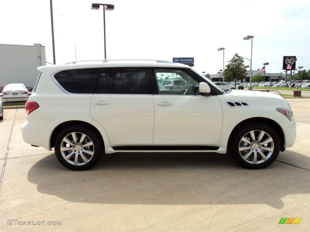 Moonlight White 2011 Infiniti QX 56 Exterior Photo #48397494