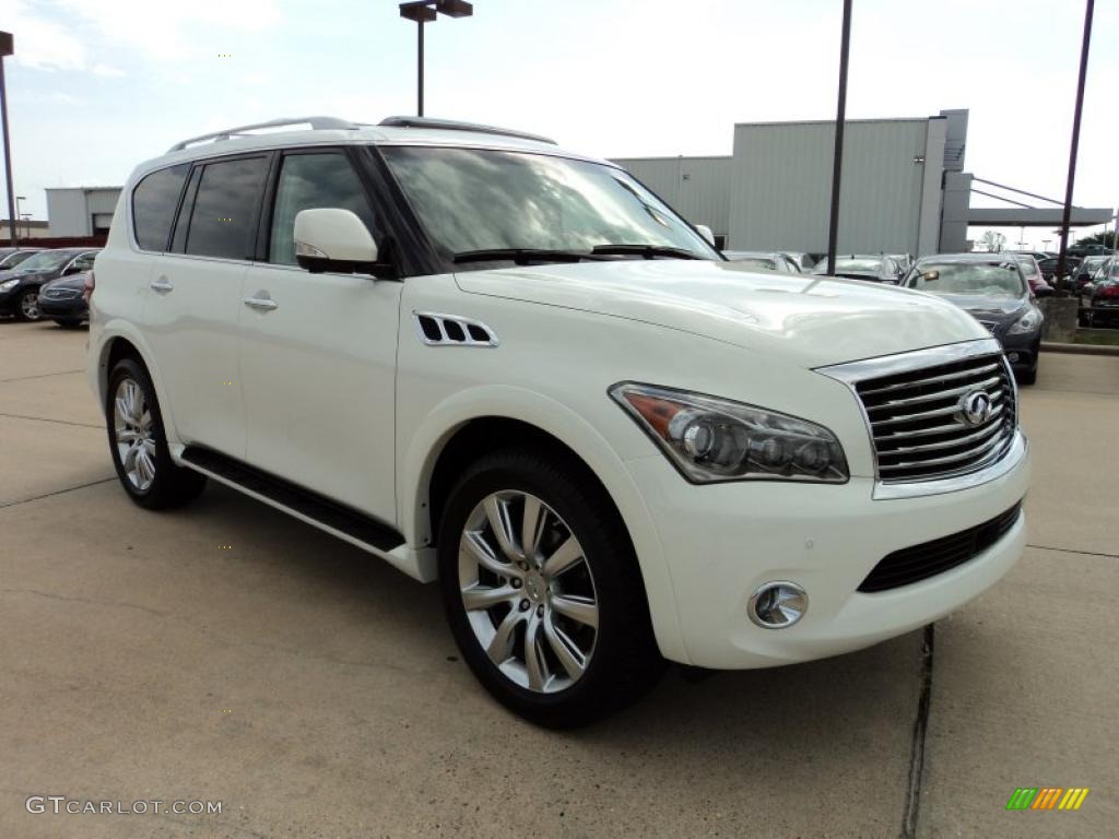 Moonlight White 2011 Infiniti QX 56 Exterior Photo #48397611
