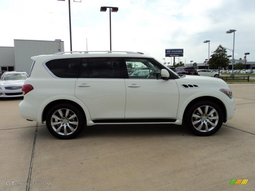 Moonlight White 2011 Infiniti QX 56 Exterior Photo #48397647