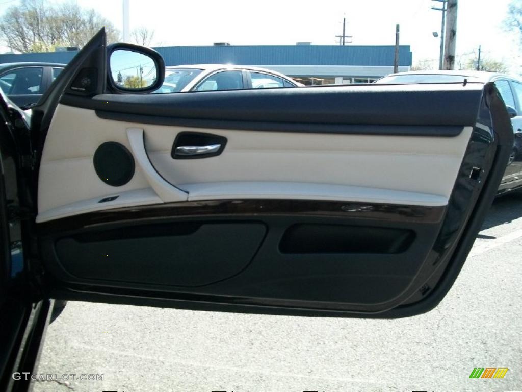 2011 3 Series 335i xDrive Coupe - Jet Black / Oyster/Black Dakota Leather photo #24