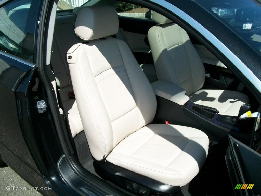 2011 3 Series 335i xDrive Coupe - Jet Black / Oyster/Black Dakota Leather photo #29