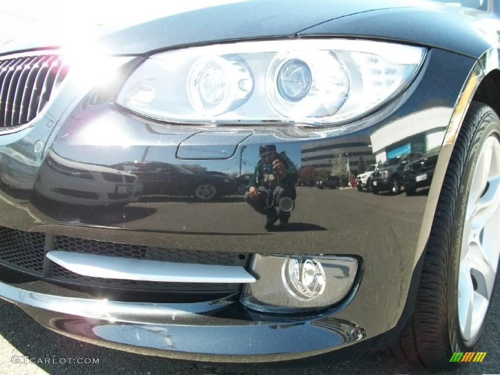 2011 3 Series 335i xDrive Coupe - Jet Black / Oyster/Black Dakota Leather photo #31