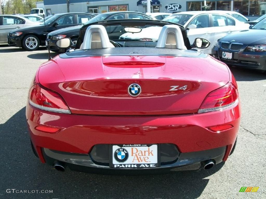2011 Z4 sDrive35i Roadster - Crimson Red / Ivory White photo #6