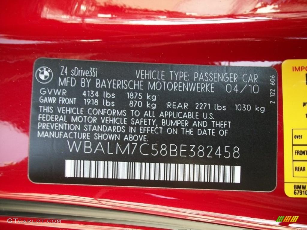 2011 Z4 sDrive35i Roadster - Crimson Red / Ivory White photo #31