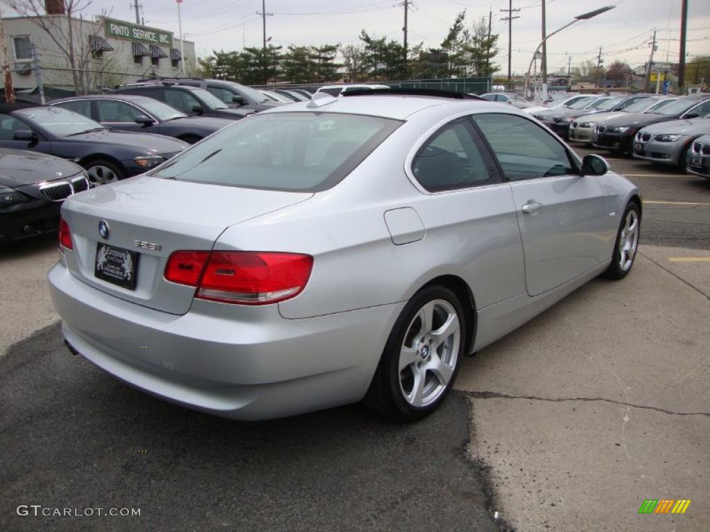 2007 3 Series 328i Coupe - Titanium Silver Metallic / Black photo #4