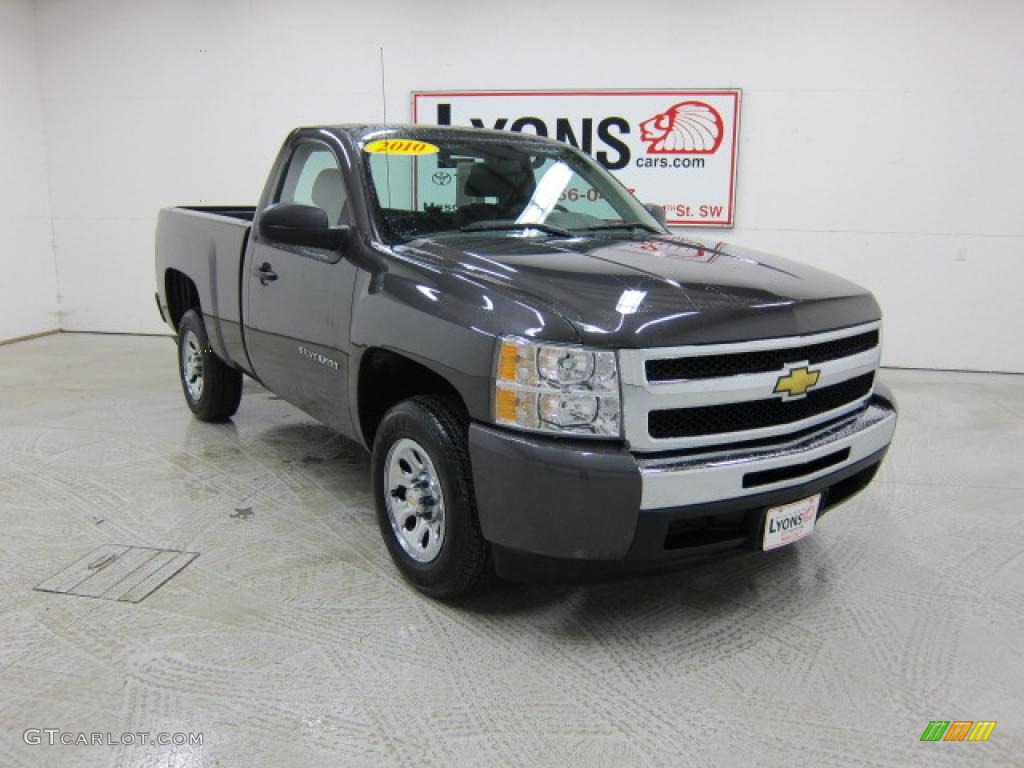 2010 Silverado 1500 LS Regular Cab - Taupe Gray Metallic / Dark Titanium photo #22