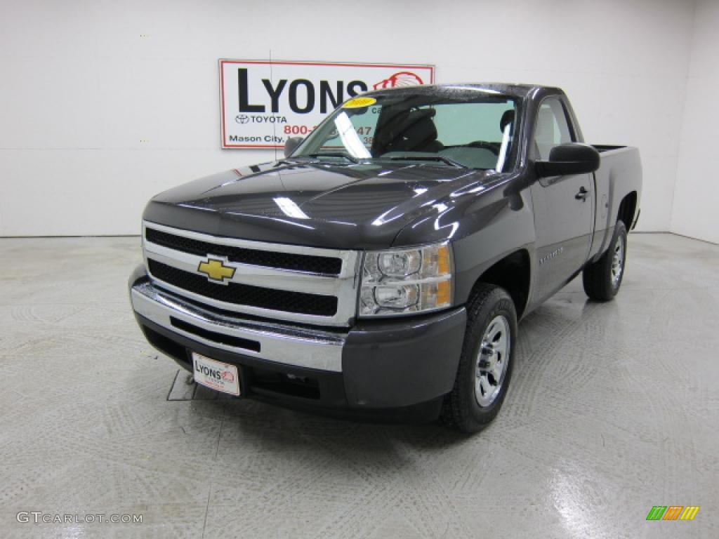 2010 Silverado 1500 LS Regular Cab - Taupe Gray Metallic / Dark Titanium photo #26