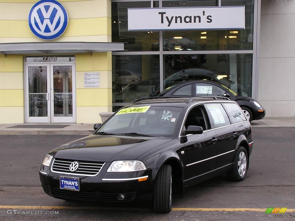 2002 Passat GLX 4Motion Wagon - Black / Black photo #1