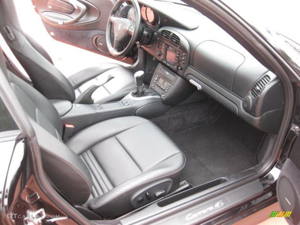 Black Interior 2002 Porsche 911 Carrera 4S Coupe Photo #48400527