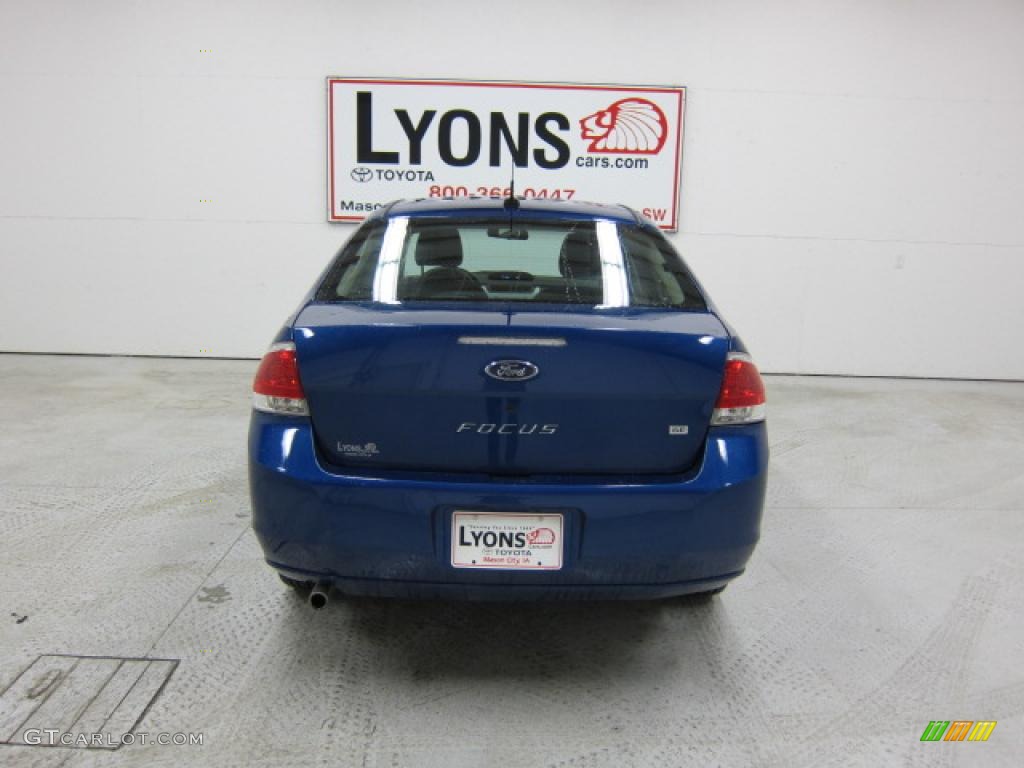 2008 Focus SE Sedan - Vista Blue Metallic / Charcoal Black photo #15