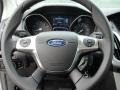 Charcoal Black 2012 Ford Focus SE SFE Sedan Steering Wheel