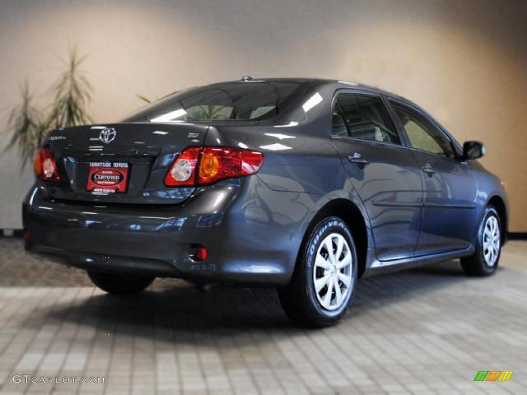 2009 Corolla  - Blue Streak Metallic / Ash photo #7