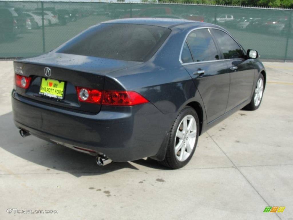 2004 TSX Sedan - Carbon Gray Pearl / Ebony photo #3