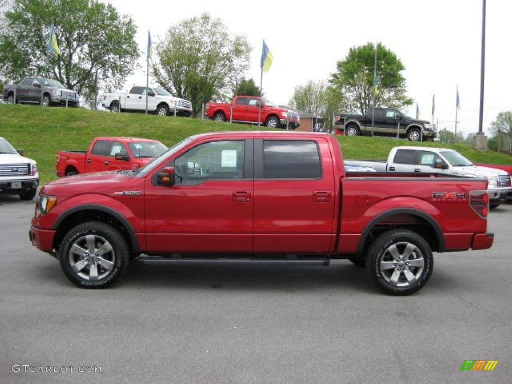 Red Candy Metallic 2011 Ford F150 FX4 SuperCrew 4x4 Exterior Photo #48402871