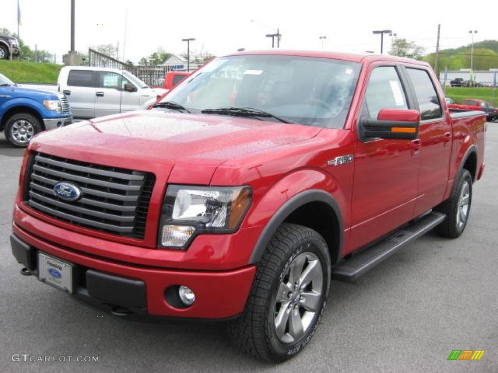 Red Candy Metallic 2011 Ford F150 FX4 SuperCrew 4x4 Exterior Photo #48402886