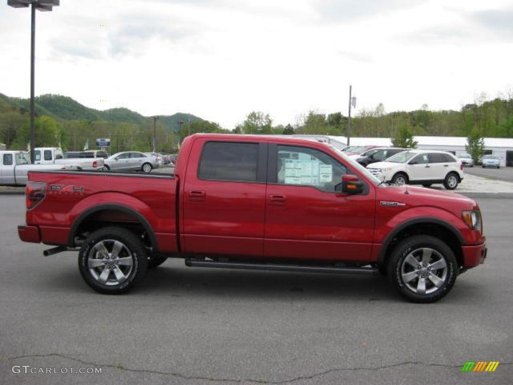 Red Candy Metallic 2011 Ford F150 FX4 SuperCrew 4x4 Exterior Photo #48402931