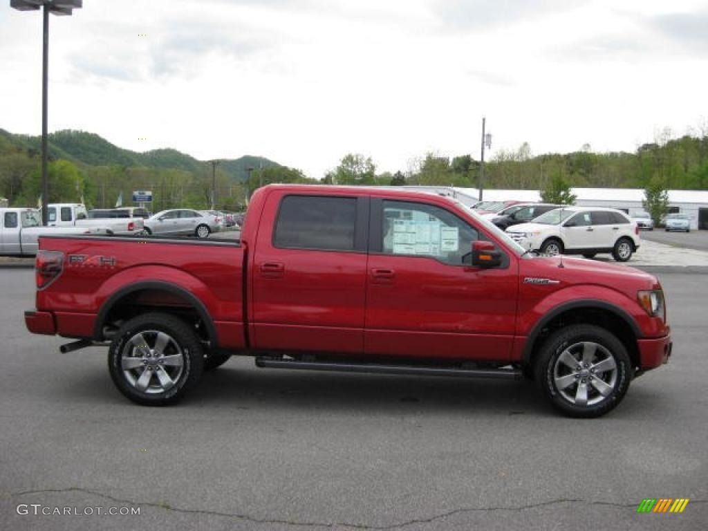 2011 F150 FX4 SuperCrew 4x4 - Red Candy Metallic / Black photo #5