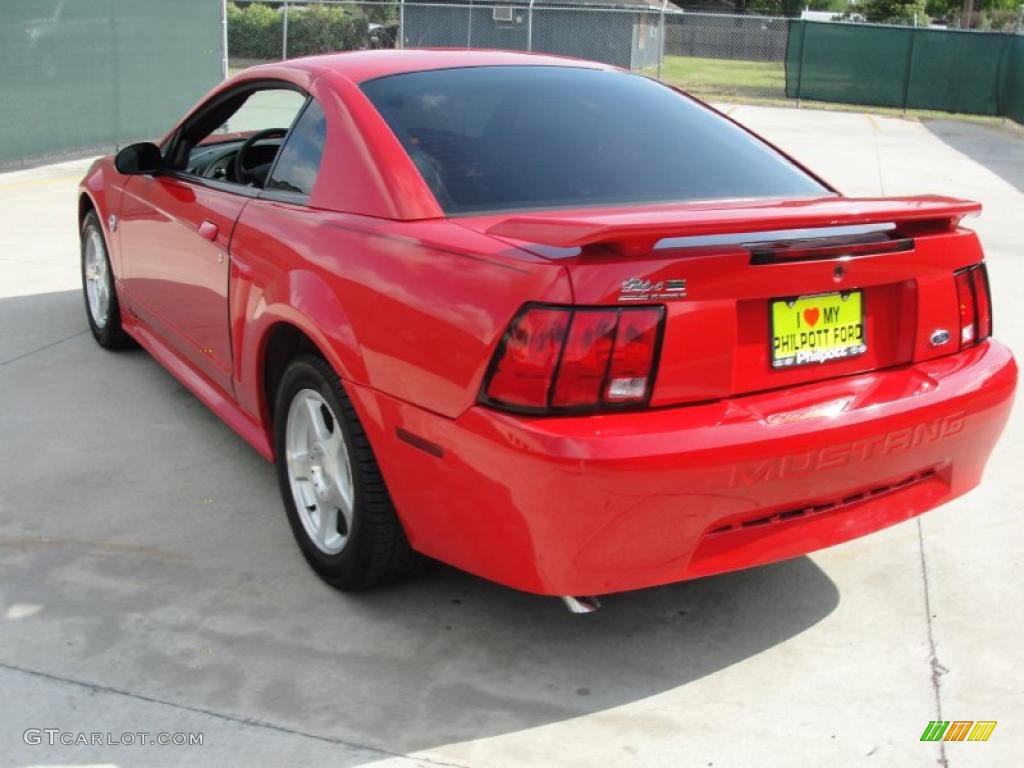 2004 Mustang V6 Coupe - Torch Red / Dark Charcoal photo #5