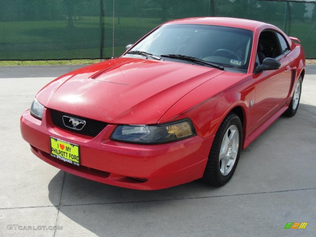 2004 Mustang V6 Coupe - Torch Red / Dark Charcoal photo #7
