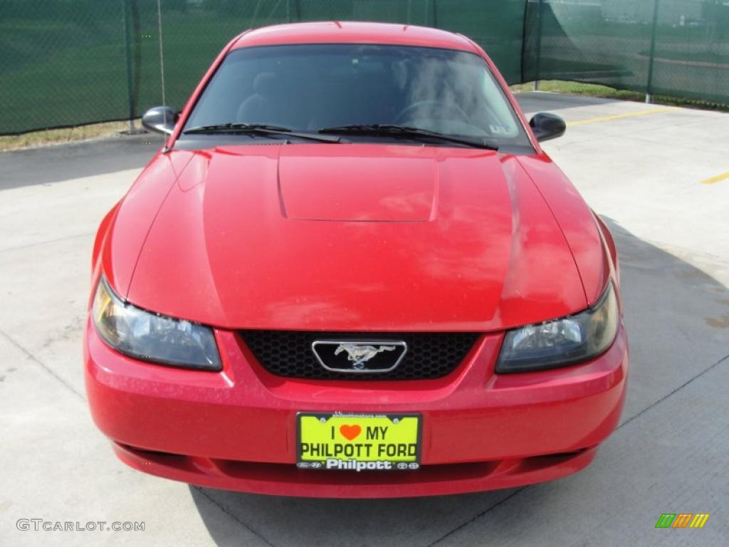 2004 Mustang V6 Coupe - Torch Red / Dark Charcoal photo #8