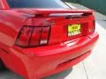 2004 Torch Red Ford Mustang V6 Coupe  photo #21