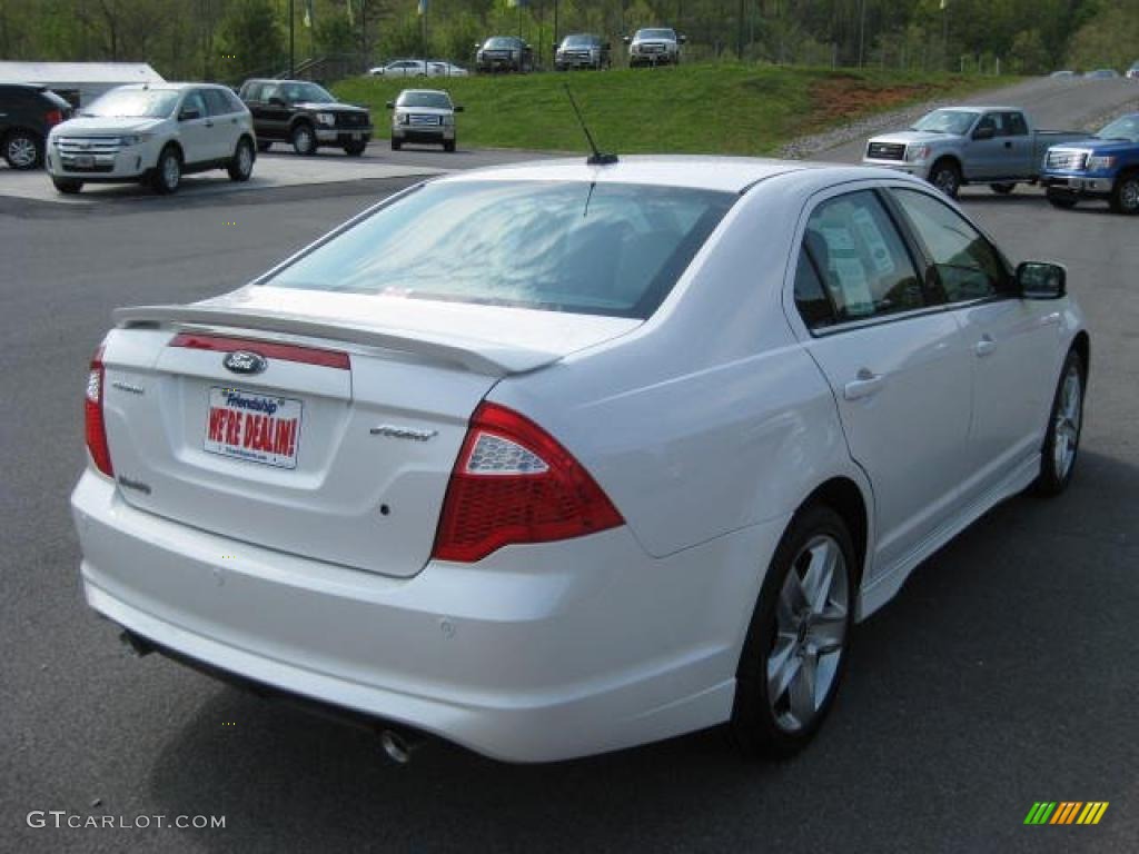 2011 Fusion Sport - White Platinum Tri-Coat / Sport Black/Charcoal Black photo #6