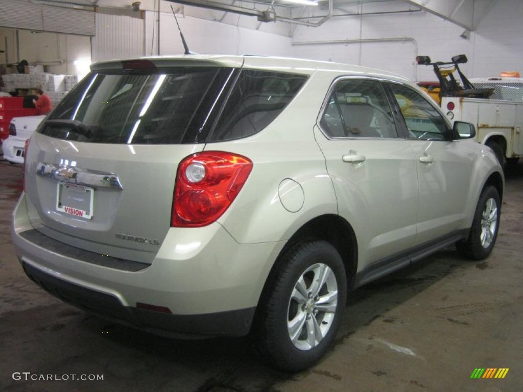 2010 Equinox LS - Gold Mist Metallic / Jet Black/Light Titanium photo #2