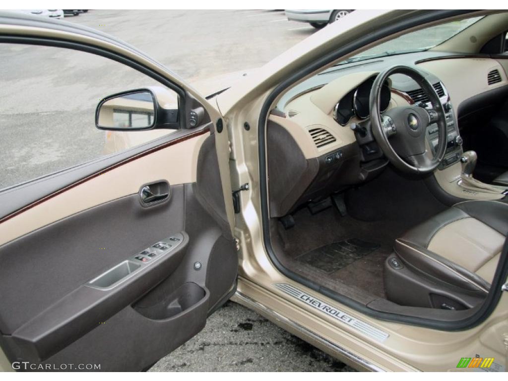 2008 Malibu LTZ Sedan - Sandstone Metallic / Cocoa/Cashmere Beige photo #11