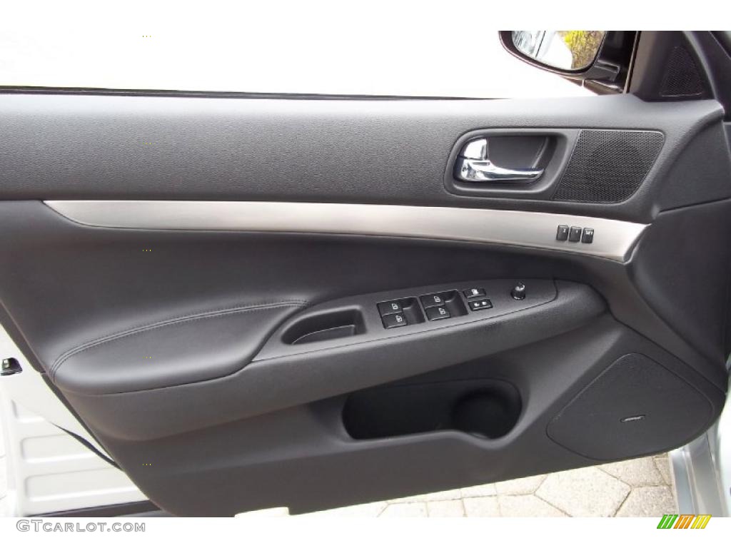 2010 Infiniti G 37 x AWD Sedan Graphite Door Panel Photo #48406948