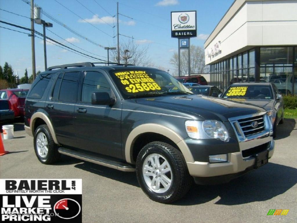 Black Pearl Slate Metallic Ford Explorer