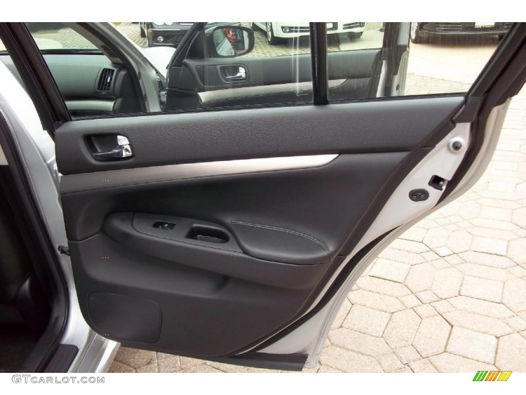 2010 Infiniti G 37 x AWD Sedan Graphite Door Panel Photo #48407029