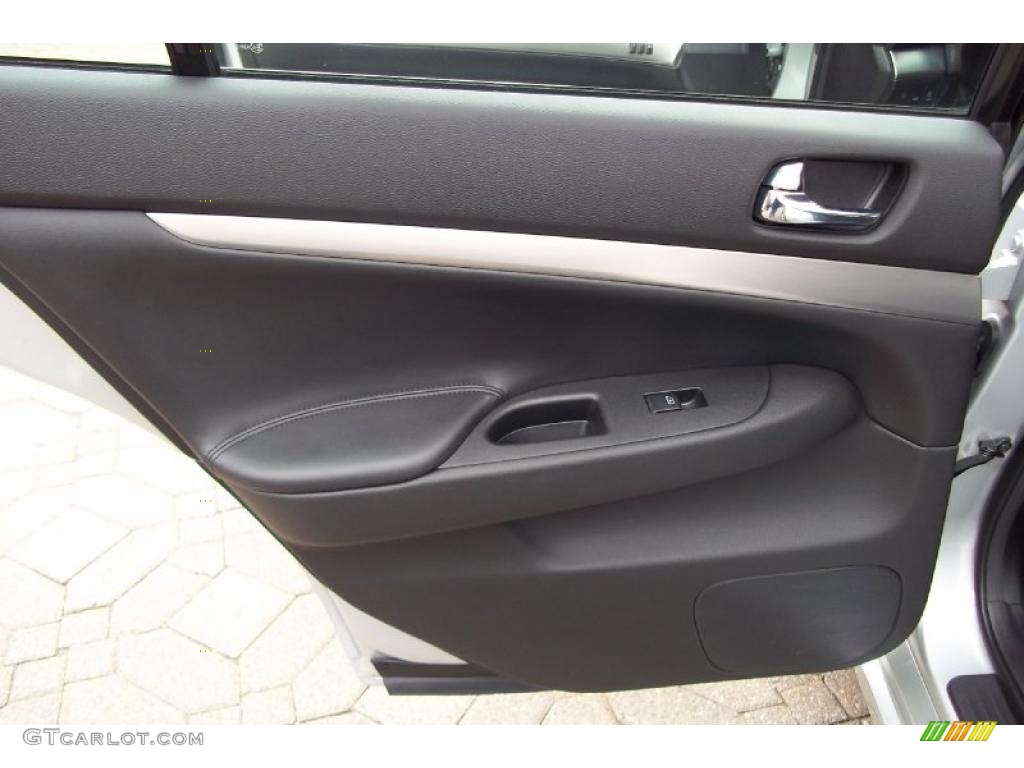 2010 Infiniti G 37 x AWD Sedan Graphite Door Panel Photo #48407038