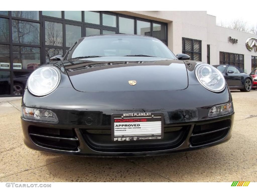 2008 911 Carrera 4 Cabriolet - Black / Black photo #2