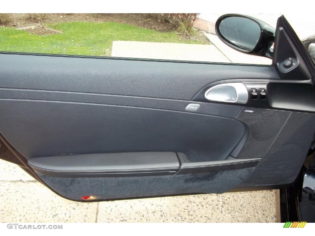2008 Porsche Cayman S Black Door Panel Photo #48407452