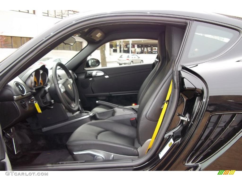 Black Interior 2008 Porsche Cayman S Photo #48407479