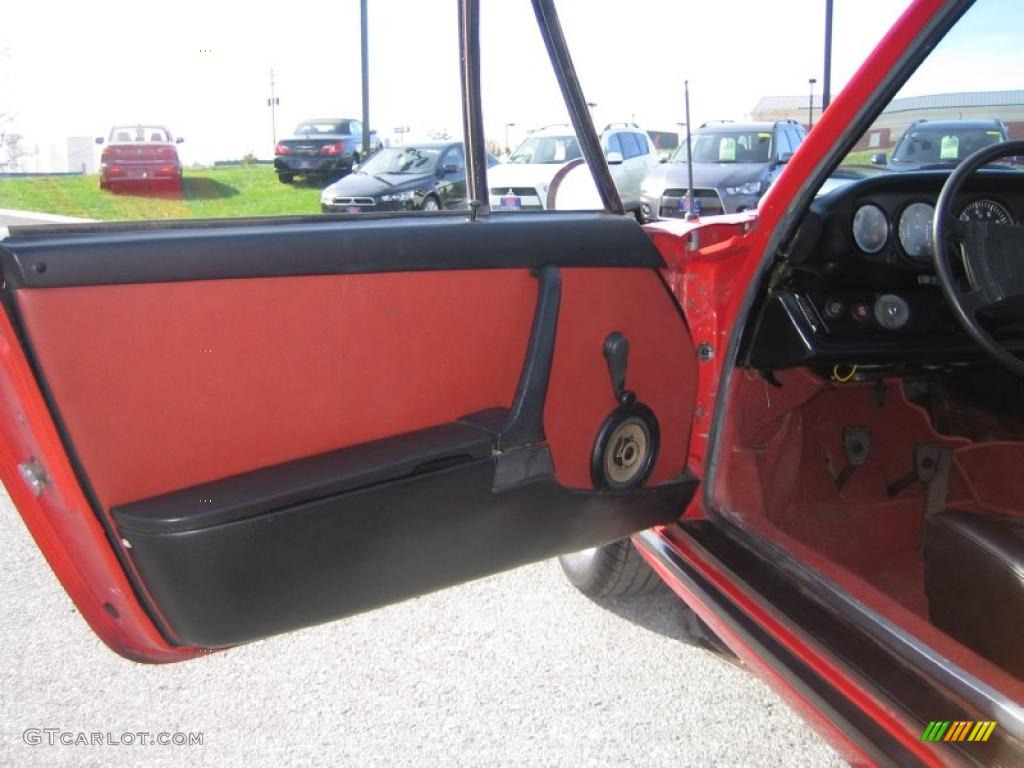 1974 Porsche 911 Coupe Red Door Panel Photo #48408070