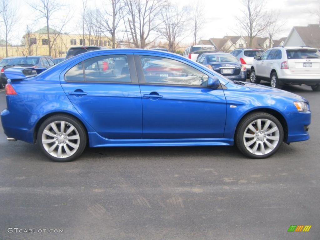 Octane Blue Pearl 2009 Mitsubishi Lancer GTS Exterior Photo #48408115