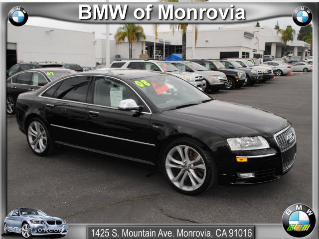 2008 S8 5.2 quattro - Brilliant Black / Black photo #1