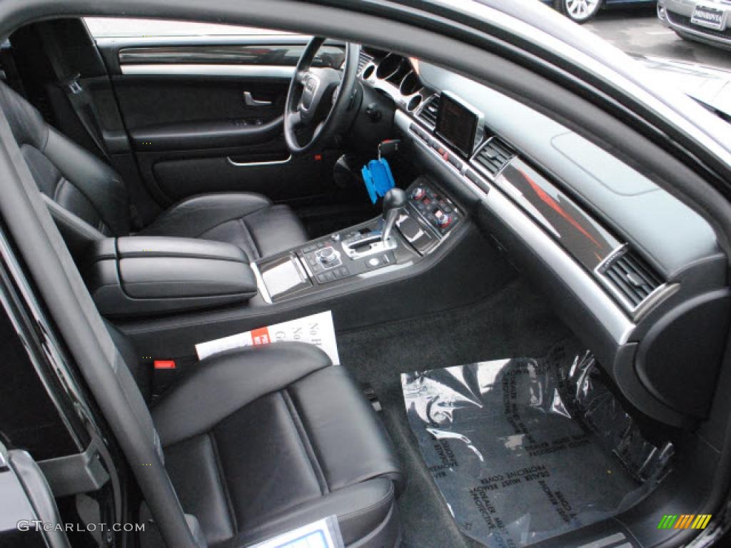 Black Interior 2008 Audi S8 5.2 quattro Photo #48408223
