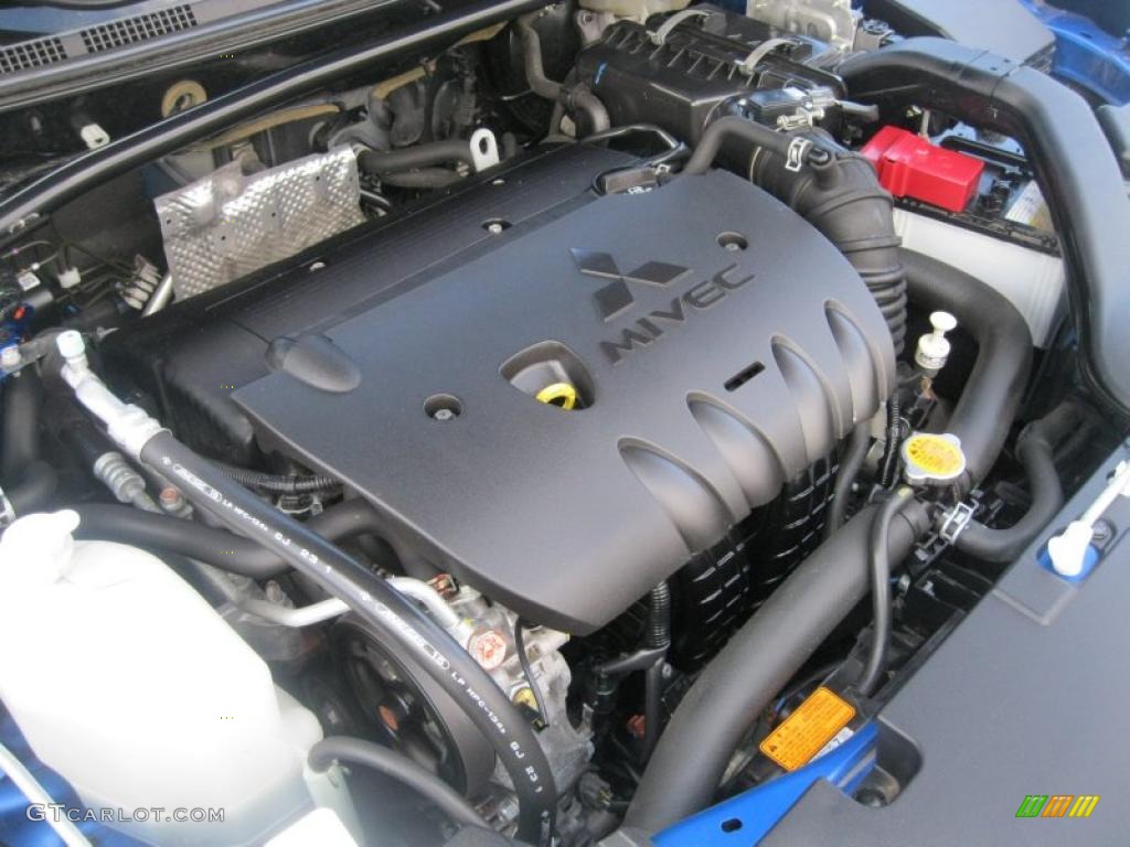 2009 Mitsubishi Lancer GTS 2.4L DOHC 16V MIVEC Inline 4 Cylinder Engine Photo #48408226