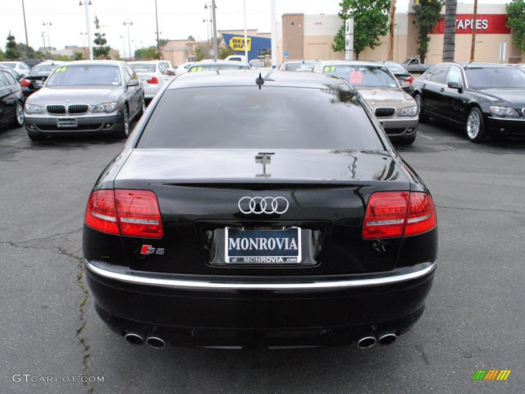 2008 S8 5.2 quattro - Brilliant Black / Black photo #8