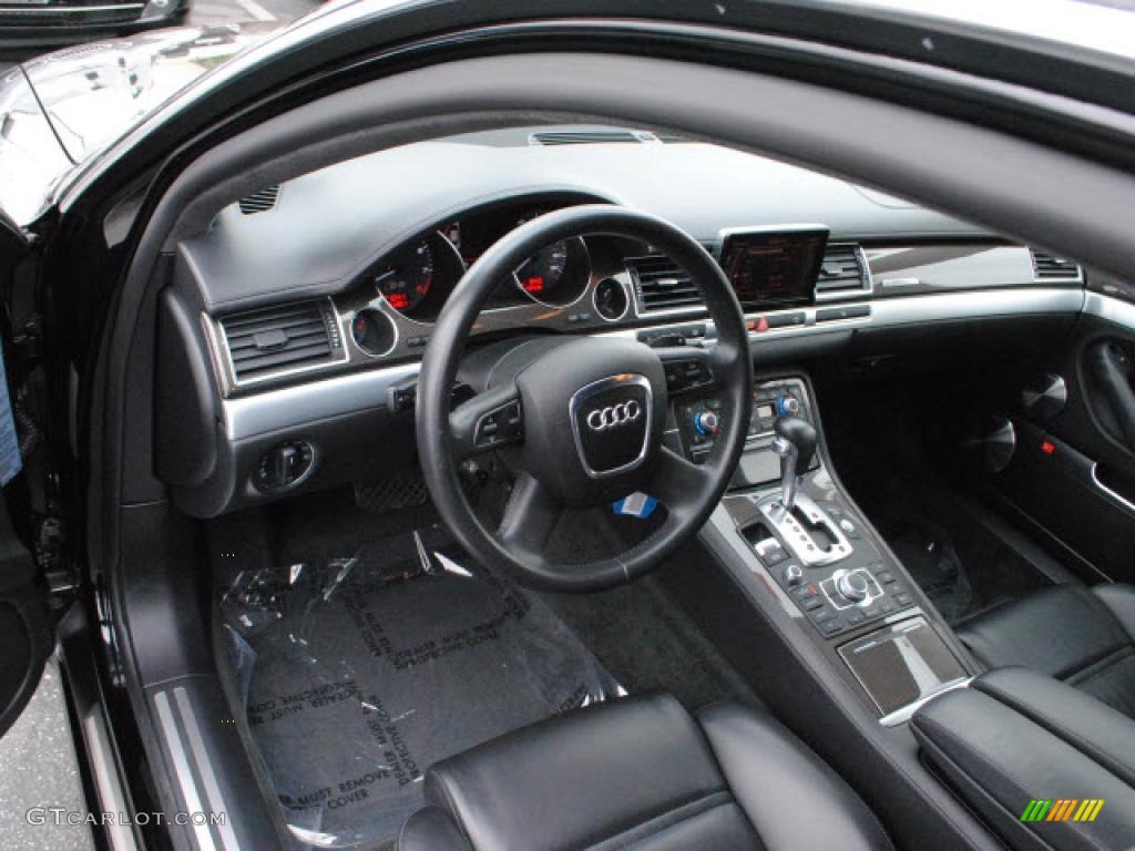 2008 Audi S8 5.2 quattro Black Dashboard Photo #48408343