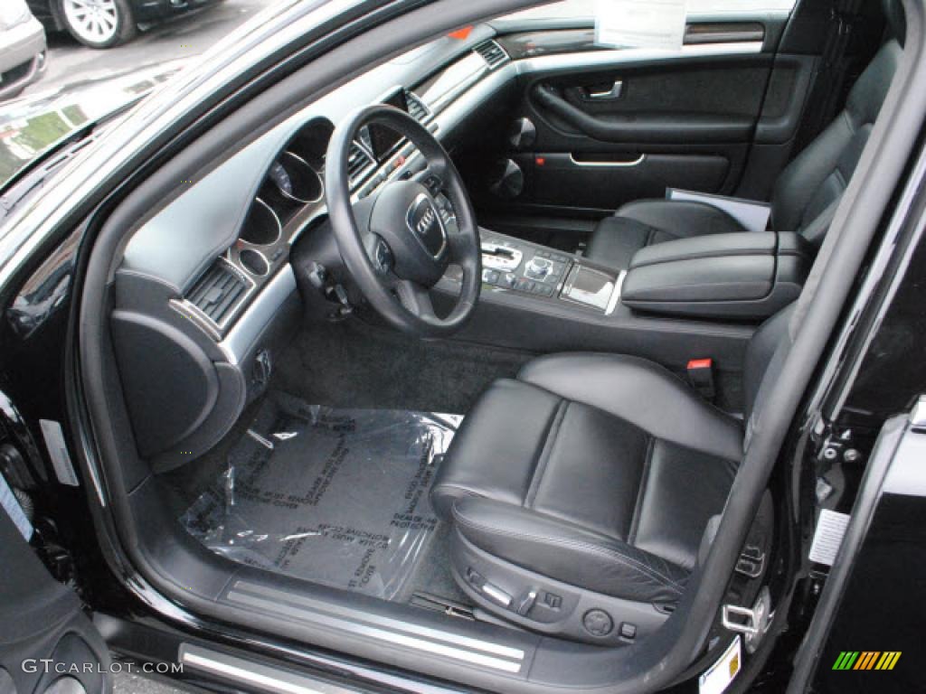 Black Interior 2008 Audi S8 5.2 quattro Photo #48408355