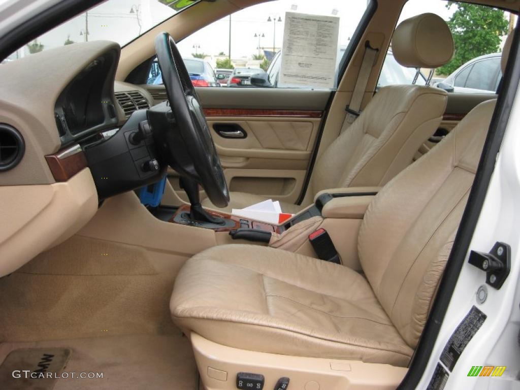 2000 5 Series 528i Sedan - Alpine White / Sand photo #6