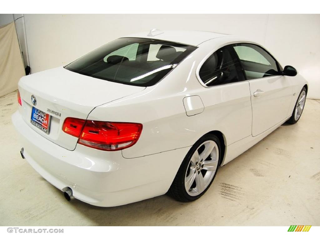 2008 3 Series 335i Coupe - Alpine White / Black photo #6