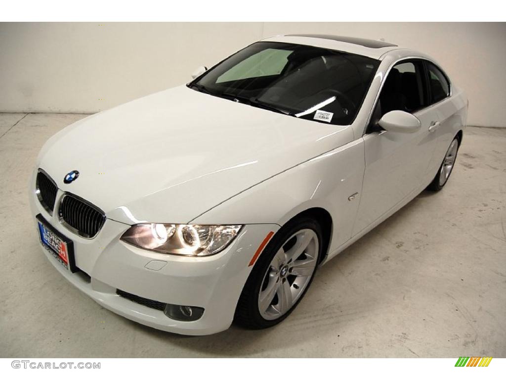 2008 3 Series 335i Coupe - Alpine White / Black photo #10